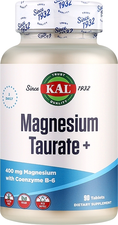 Пищевая добавка "Таурат магния" - Kal Magnesium Taurate+ — фото N1