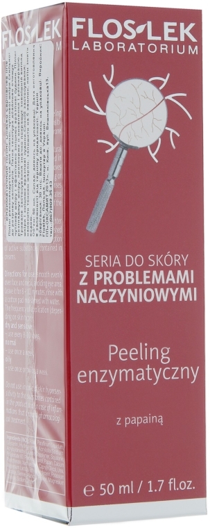 Энзимный пилинг для кожи с расширенными капиллярами - Floslek Dilated Capillaries Line Enzymatic Peeling