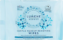 Серветки для делікатного зняття макіяжу 3 в 1 - Lumene Herkka Gentle Makeup Removing Wipes — фото N1