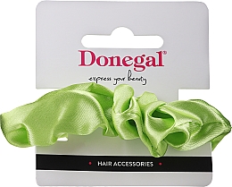 Резинка для волос, FA-5674, тканевая, салатовая - Donegal — фото N1