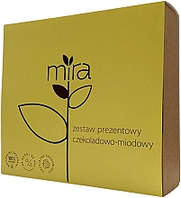 Набір «Шоколадно-медовий» - Mira (oil/60ml + b/soap/400g + lipstick/3g) — фото N1