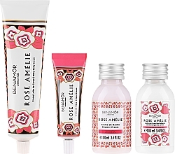 Духи, Парфюмерия, косметика Набор - Benamor Rose Amelie (b/cr/150ml + b/lot/100ml + cr/30ml + sh/cr/100ml) 