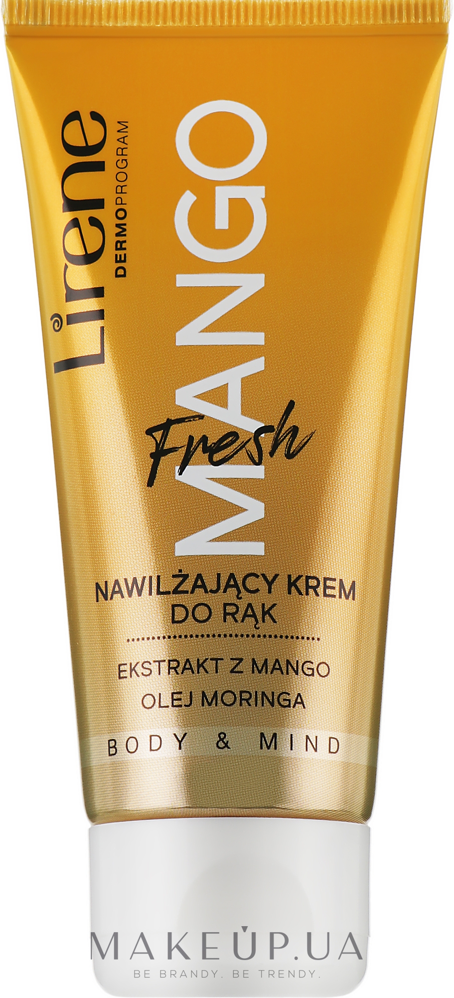 Увлажняющий крем для рук с манго - Lirene Fresh Mango — фото 50ml