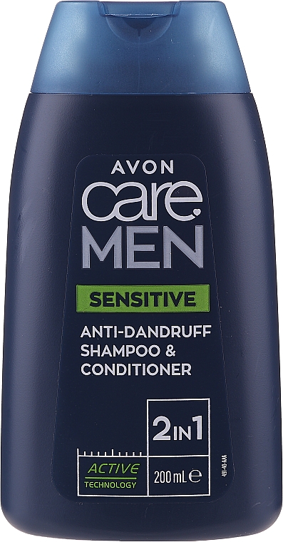 Шампунь-кондиціонер проти лупи для чоловіків - Avon Care Men Sensitive 2-in-1 Anti Dandruff Shampoo & Conditioner — фото N1