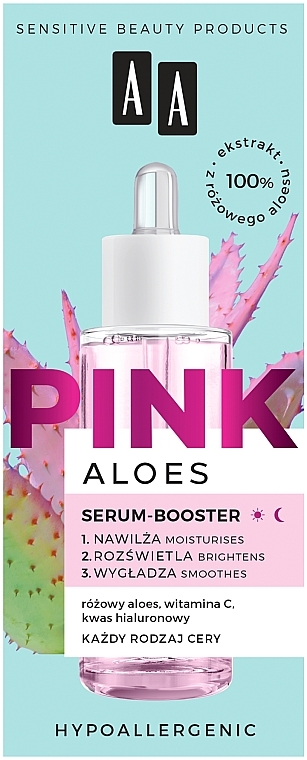 Сыворотка-бустер с экстрактом алоэ - AA Aloes Pink Serum-Booster  — фото N3