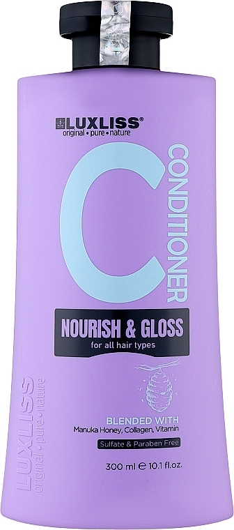 Кондиционер для питания и блеска - Luxliss Nourish & Gloss Conditioner — фото N1