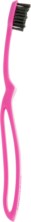 Зубна щітка "Луп блек вайтенінг", рожева - Megasmile — фото N2