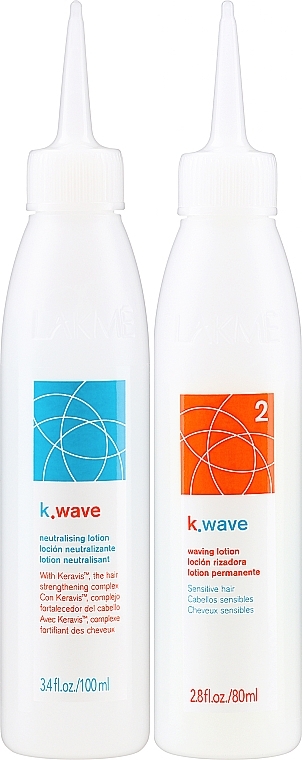 Двокомпонентна хімічна завивка для чутливого волосся - Lakme K.Wave Waving System for Sensitive Hair 2 — фото N2
