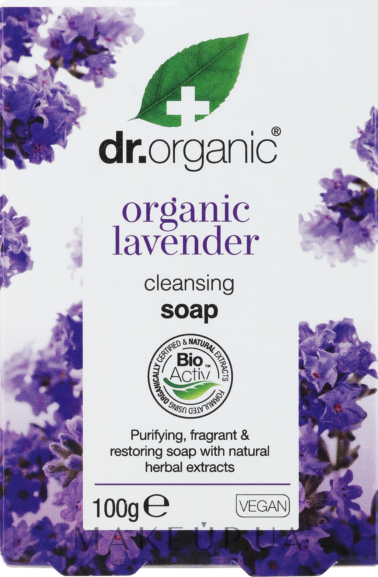 Мило з екстрактом лаванди - Dr. Organic Bioactive Skincare Organic Lavender Soap — фото 100g