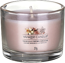 Ароматическая свеча в стакане "Ванильное крем-брюле" - Yankee Candle Vanilla Creme Brulee (мини) — фото N2