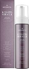 Мусс для разглаживания и против пушистости волос - Medavita Keratin Miracle Frizz Over Hair Mousse — фото N2