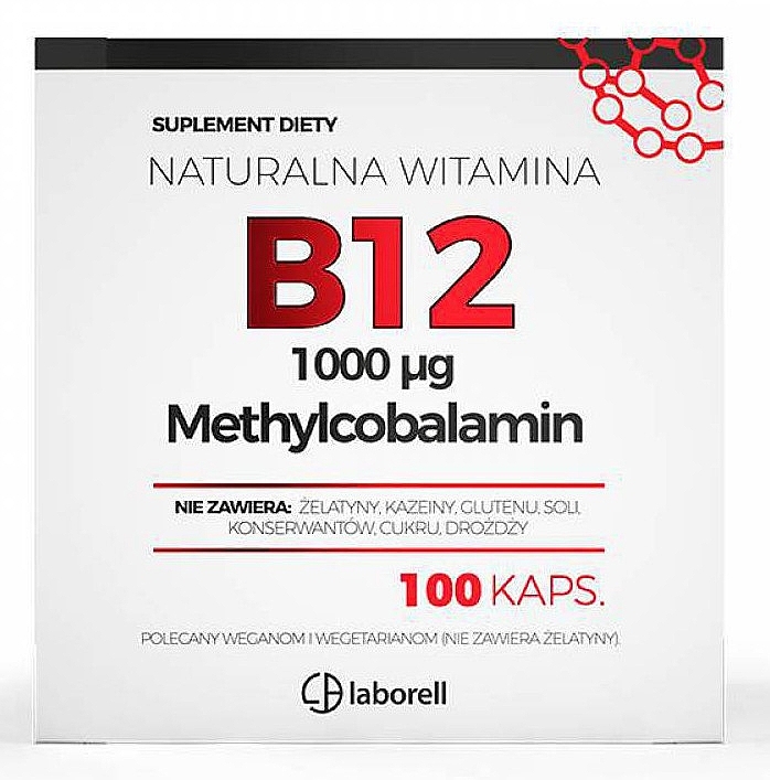 Пищевая добавка "Витамин B12 1000 µg", в капсулах - Laborell — фото N1