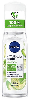 Дезодорант с алоэ - NIVEA Naturally Good Deodorant Spray Bio Aloe Vera — фото N1