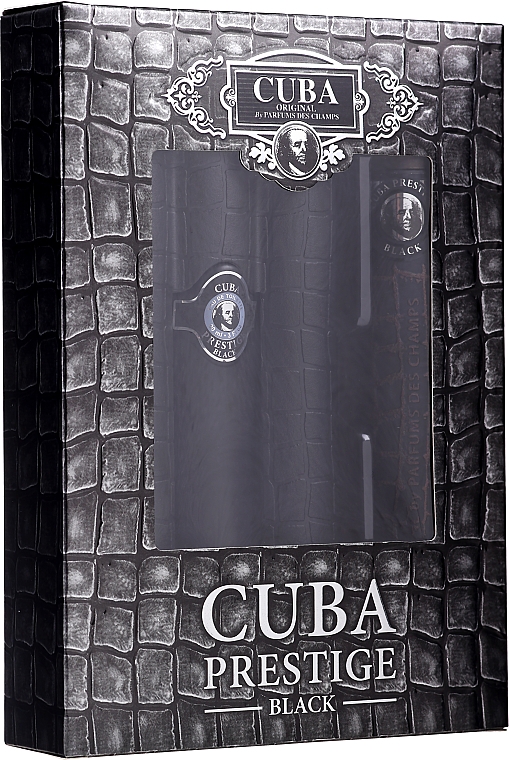 Cuba Prestige Black - Набор (edt/35ml + edt/90ml) — фото N3