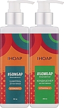 Набір для росту волосся - Іноар #Бомбар (shm/250ml + cond/250ml) — фото N2