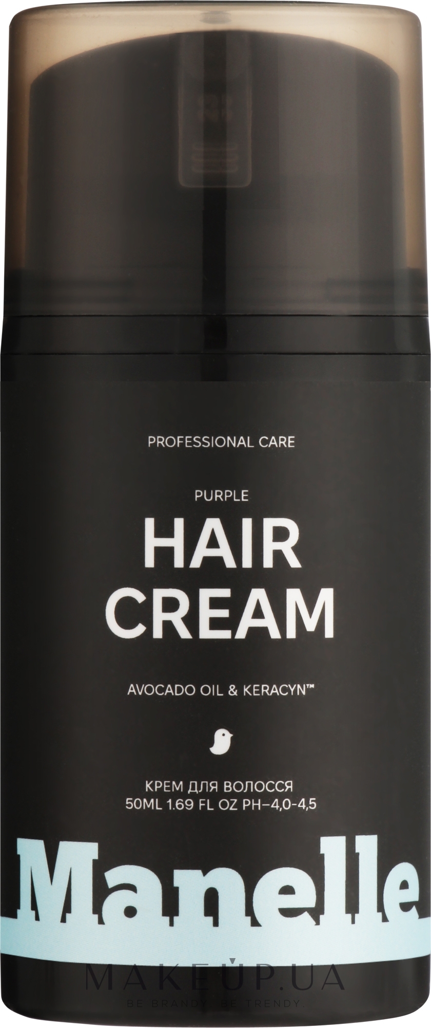 Тонуючий крем для нейтралізації жовтизни світлого волосся - Manelle Professional Care Avocado Oil & Keracyn Hair Cream — фото 50ml