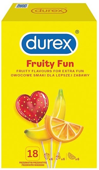 Презервативы, 18 шт - Durex Fruity Fun — фото N3