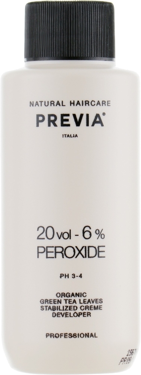 Окислювач для фарби для волосся - Previa Creme Peroxide 20 Vol 6% — фото N3