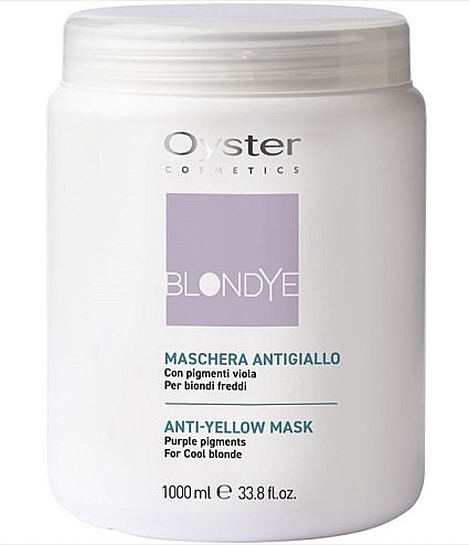 Маска для нейтралізації жовтого відтінку волосся - Oyster Cosmetics Blondye Anti-Yellow Mask — фото N1
