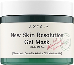 Гелевая смываемая маска - Axis-Y New Skin Resolution Gel Mask — фото N1