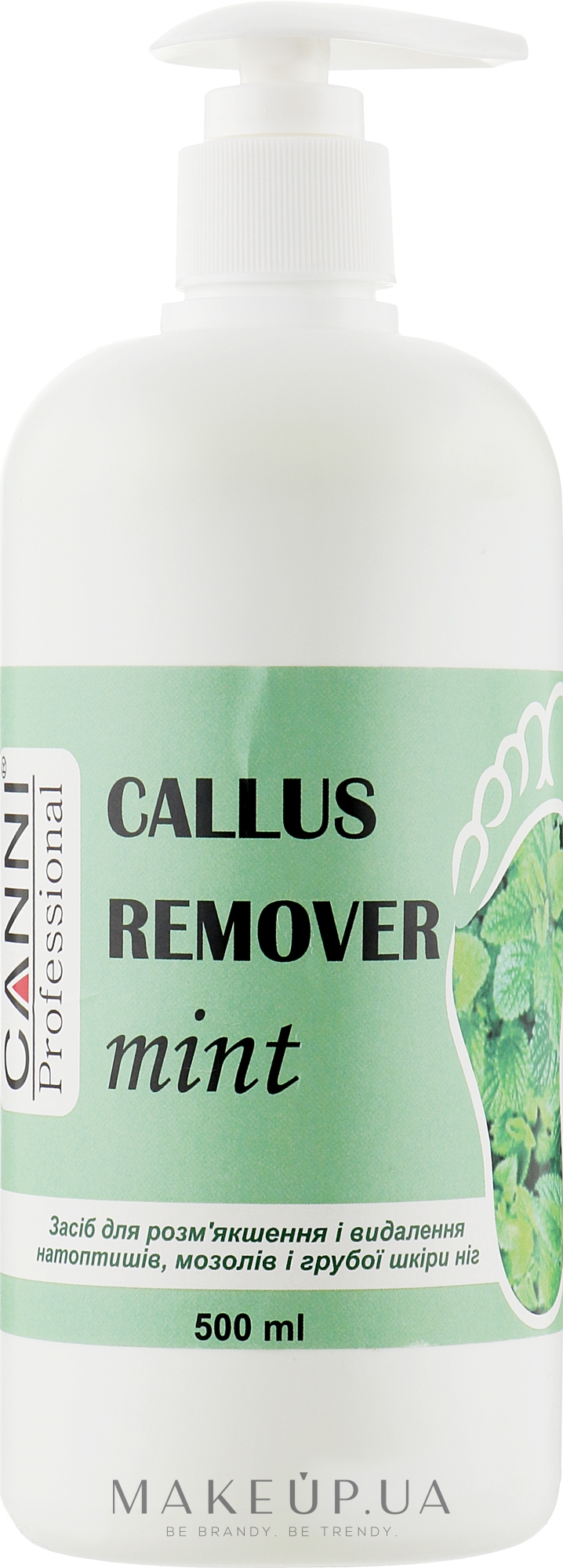 Препарат для удаления ороговевшей кожи и мозолей "Мята" - Canni Callus Remover Mint — фото 500ml