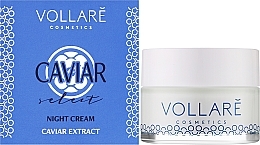 УЦЕНКА Ночной крем для лица с экстрактом икры - Vollare Cosmetics Caviar Night Cream * — фото N2