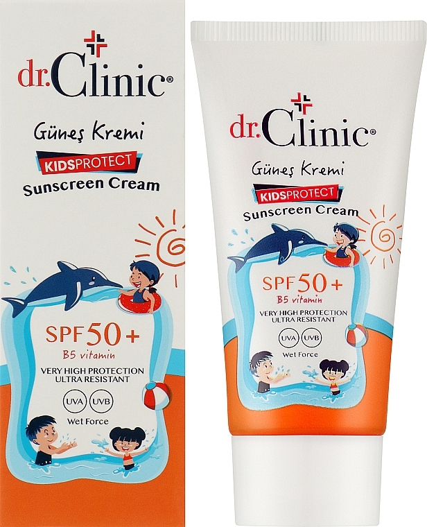 Дитячий сонцезахисний крем - Dr. Clinic Sunscreen Cream SPF 50 — фото N2