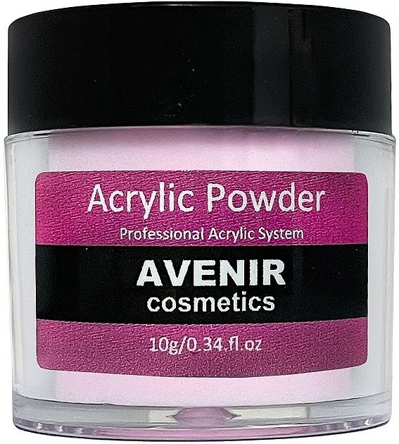 Пудра акриловая, розовая - Avenir Cosmetics Acrylic Powder — фото N1