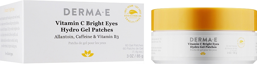 Гидрогелевые патчи с витамином С - Vitamin C Bright Eye Gel Pads by Derma E Natural Skincare — фото N5
