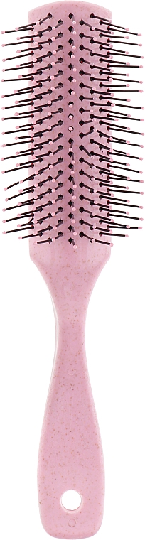 Прямоугольная массажная щетка, розовая, FC-015 - Dini — фото N1