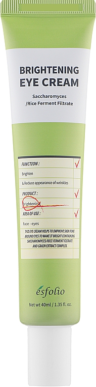 Крем для шкіри навколо очей - Esfolio Brightening Eye Cream