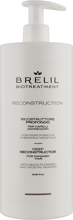 Відновлювальний засіб для волосся, глибокої дії - Brelil Bio Traitement Reconstruction Deep — фото N1