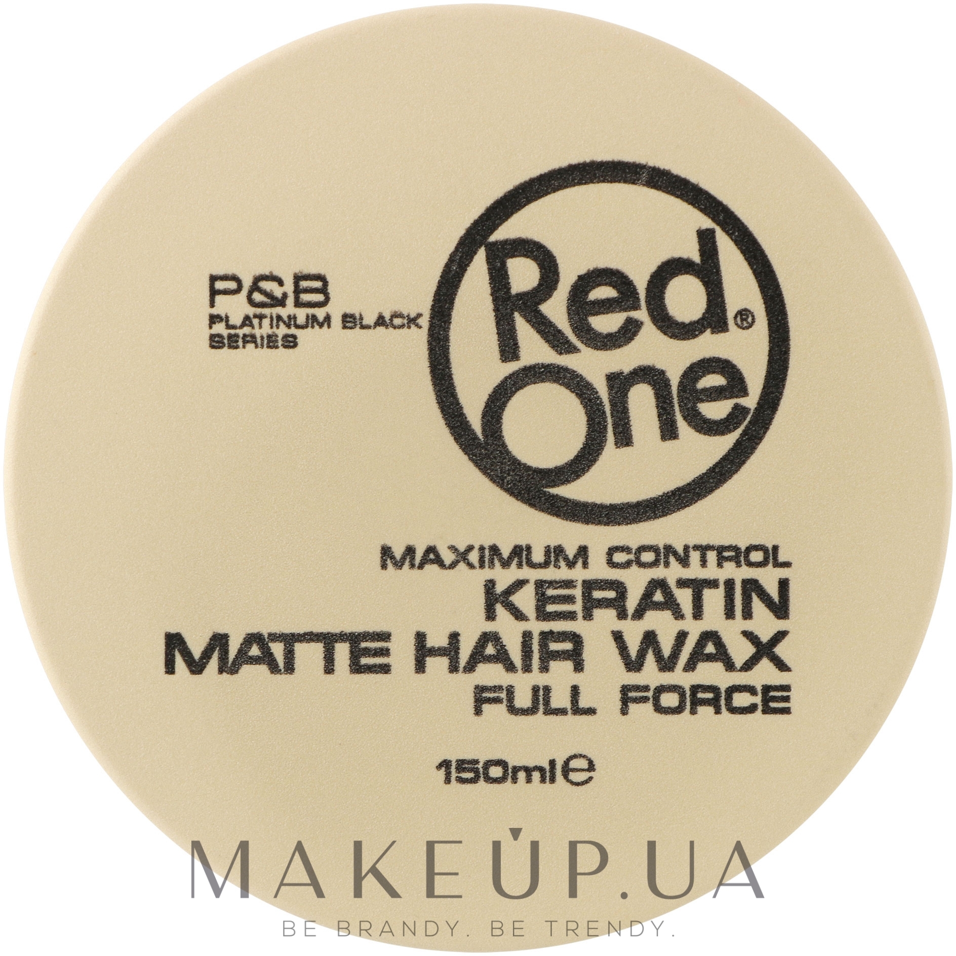 Матовый воск для волос ультрасильной фиксации с кератином - RedOne Keratin Matte Hair Wax Full Force — фото 150ml