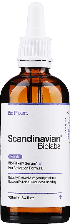 Сыворотка для роста волос у женщин - Scandinavian Biolabs Bio-Pilixin Hair Activation Formula Serum Women — фото N2