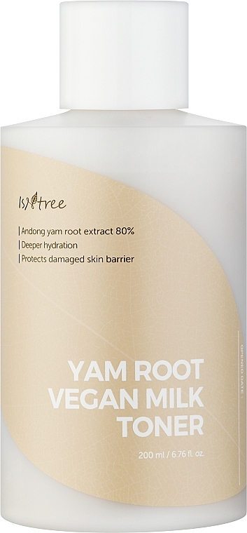 УЦІНКА Тонер зволожувальний з коренем дикого ямсу - IsNtree Yam Root Vegan Milk Toner * — фото N1