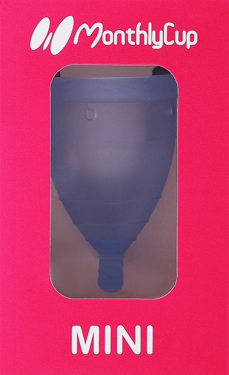Менструальна чаша, міні, блакитний сапфір - Menskopp Intimate Care Mini — фото N1
