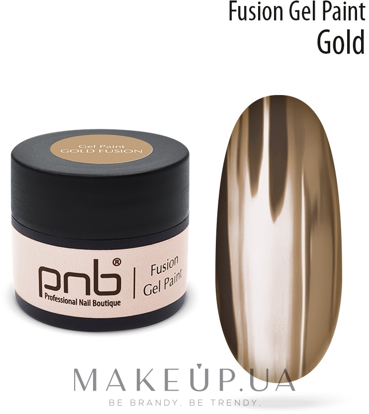 Гель-фарба для нігтів - PNB Gel Paint — фото Gold Fusion