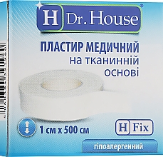 Медицинский пластырь на тканевой основе, 1х500 см - H Dr. House — фото N1