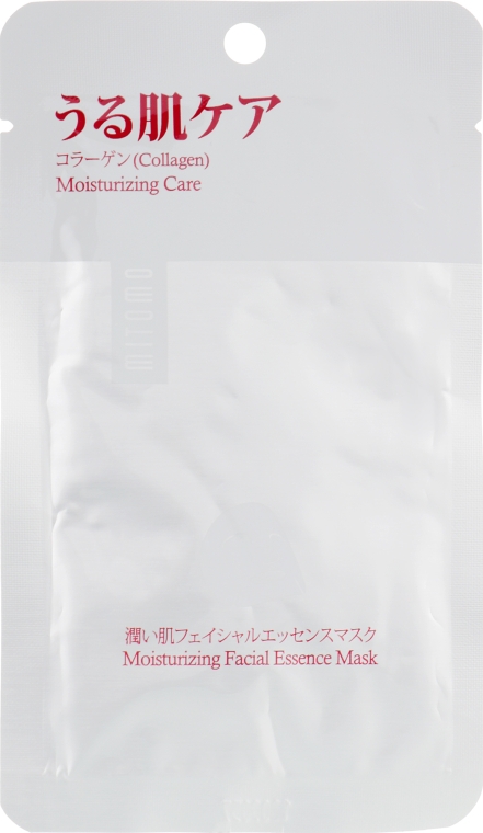 Маска для лица увляжняющая с коллагеном - Mitomo Premium Moisturizing Facial Essence Mask — фото N1