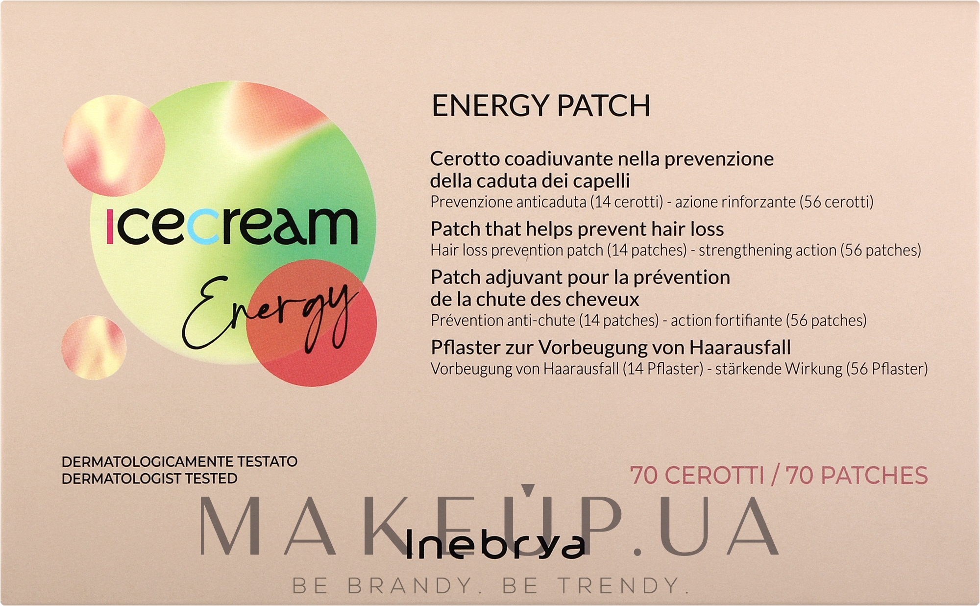 Патчі для шкіри голови проти випадіння волосся - Inebrya Ice Cream Energy Patch — фото 70шт