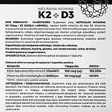 Пищевая добавка "Витамин K2 100 µg + D3 2000 j.m.", в капсулах - Laborell — фото N2