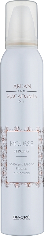Пінка-мус для укладання "Арганія та макадамія" - Biacre Argan and Macadamia Mousse Volume — фото N1