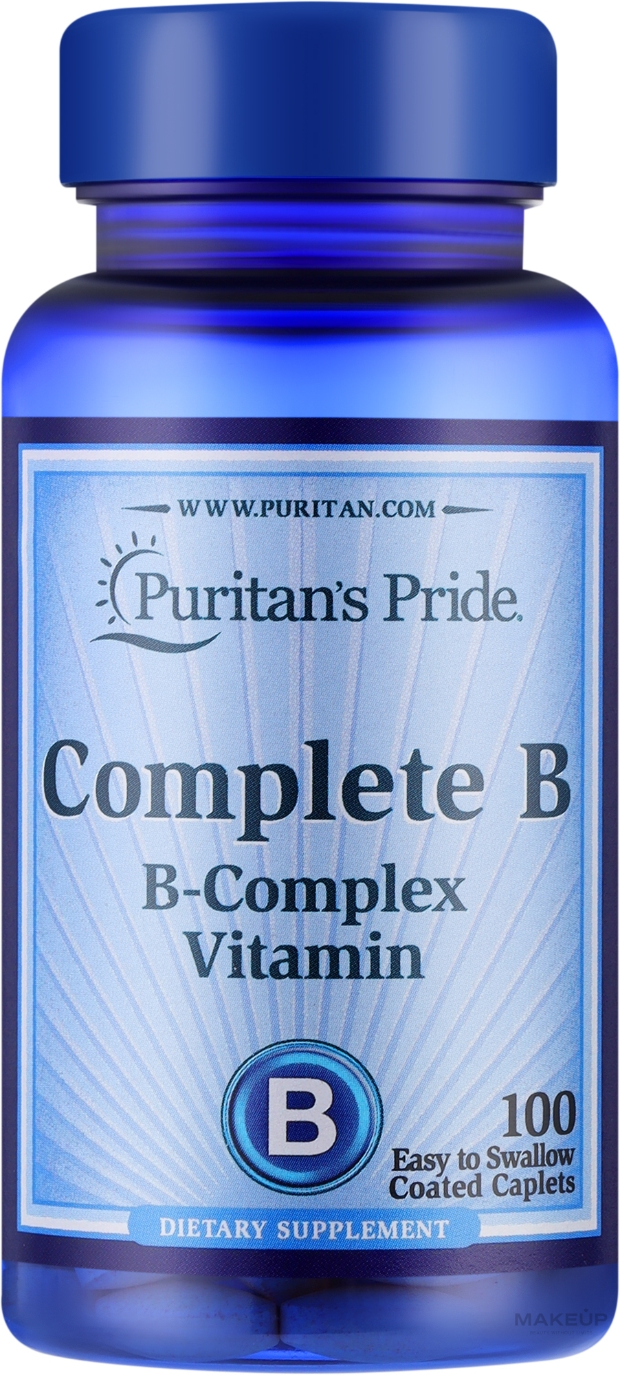 Витаминная добавка "Витамин B" - Puritan's Pride Complete B Complex Vitamin — фото 100шт