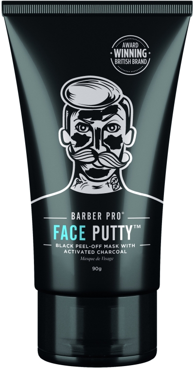 Маска плівка з активованим вугіллям - BarberPro Face Putty Peel-Off Mask — фото N1