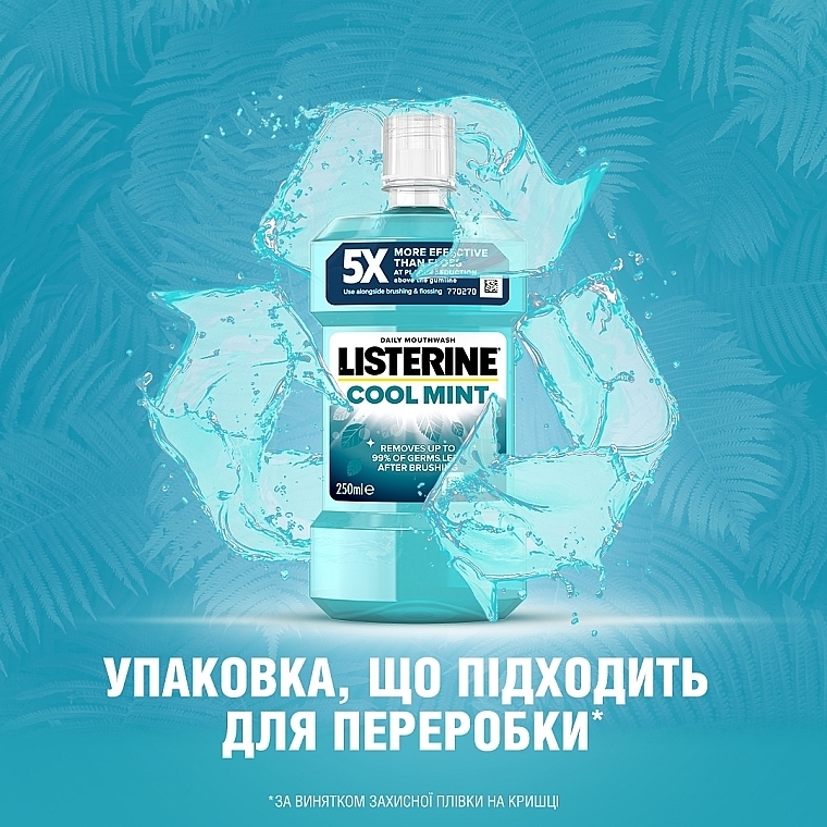 Ополаскиватель для полости рта "Свежая мята" (Защита десен) - Listerine — фото N14