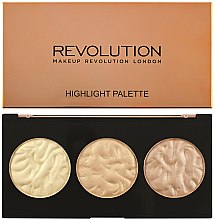 Парфумерія, косметика Палетка хайлайтерів для обличчя - Makeup Revolution Highlighter Palette