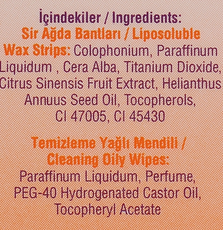 Восковые полоски для депиляции лица с экстрактом апельсина - Vi-Vet Liposoluble Wax Strips Orange — фото N4