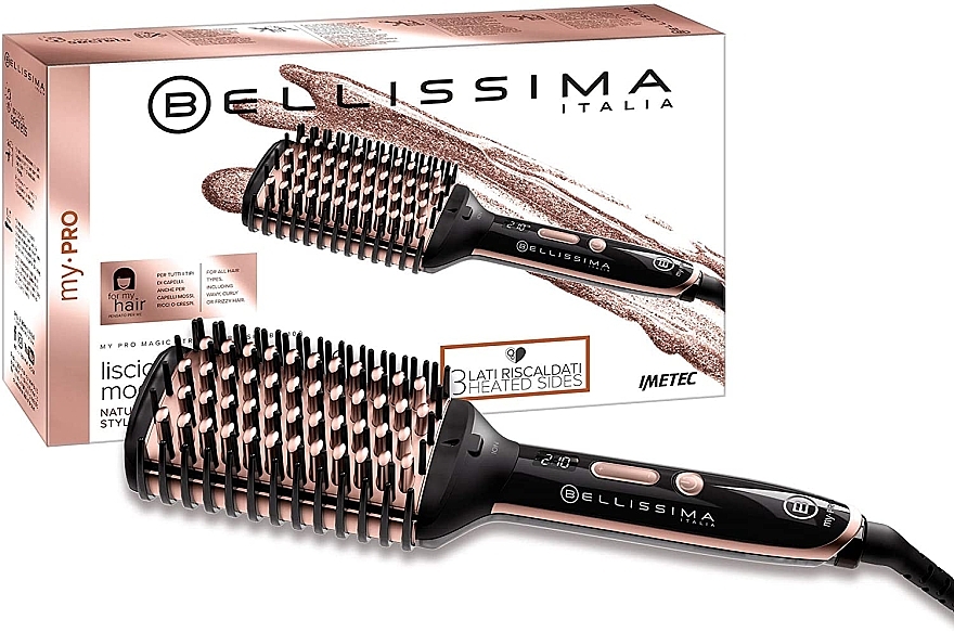 Щетка-выпрямитель для волос - Imetec Bellissima My Pro Magic Straight Brush PB11 100 — фото N3