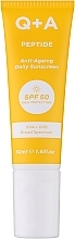 Духи, Парфюмерия, косметика Антивозрастный солнцезащитный крем для лица - Q+A Peptide Anti-Ageing Daily Sunscreen SPF 50