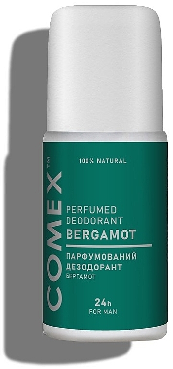 Дезодорант мужской натуральный "Бергамот" - Comex Ayurvedic Natural — фото N2